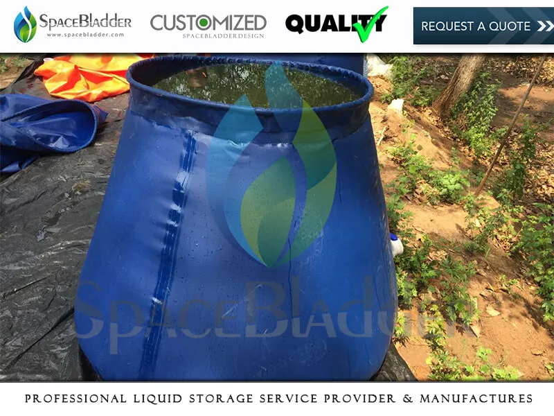 Self-Supporting Open Top Onion Shape Water Bladder Tanks for Fire Fighting
