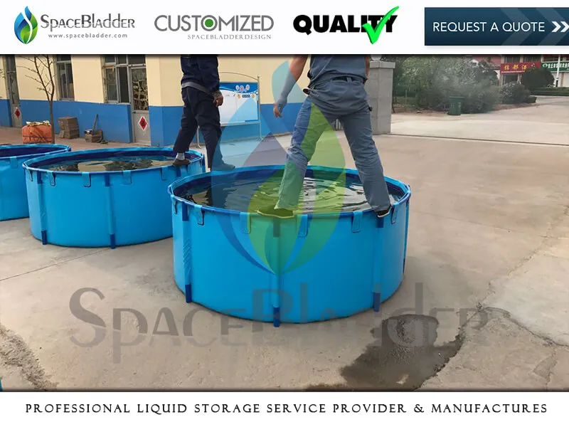 Custom-made PVC Tarpaulin Fish Farming Tanks