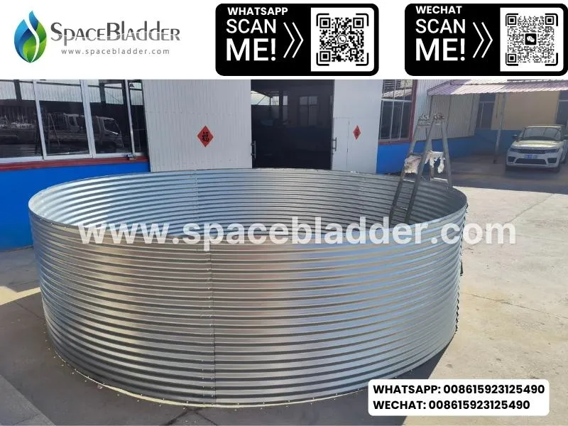 Spacebladder Galvanized Steel Sheet Aquaculture Tanks
