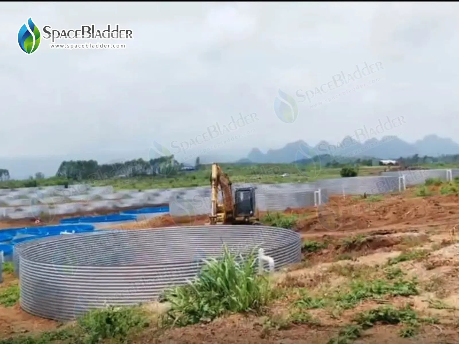 Foldable Aquaculture Fish Tank Steel Plaste For Shrimp Farming - customer case image 6
