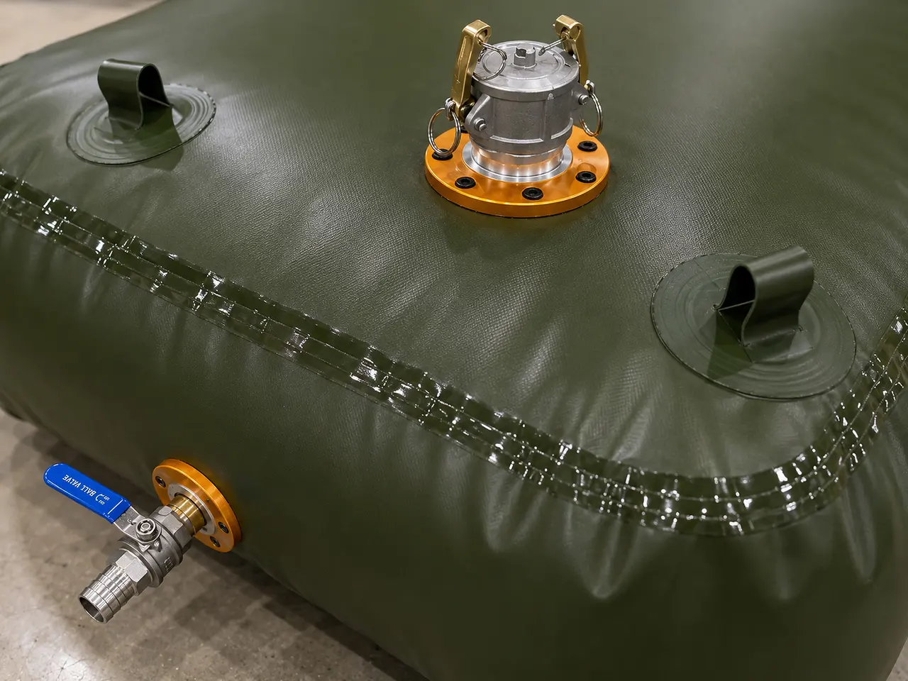 Reinforced Seam and Welding Strength for Fuel Bladders reinforced seam welding strength foldable fuel bladder